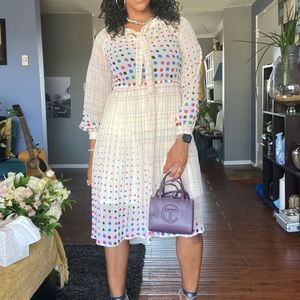 Multi Colored Polka Dot Dress